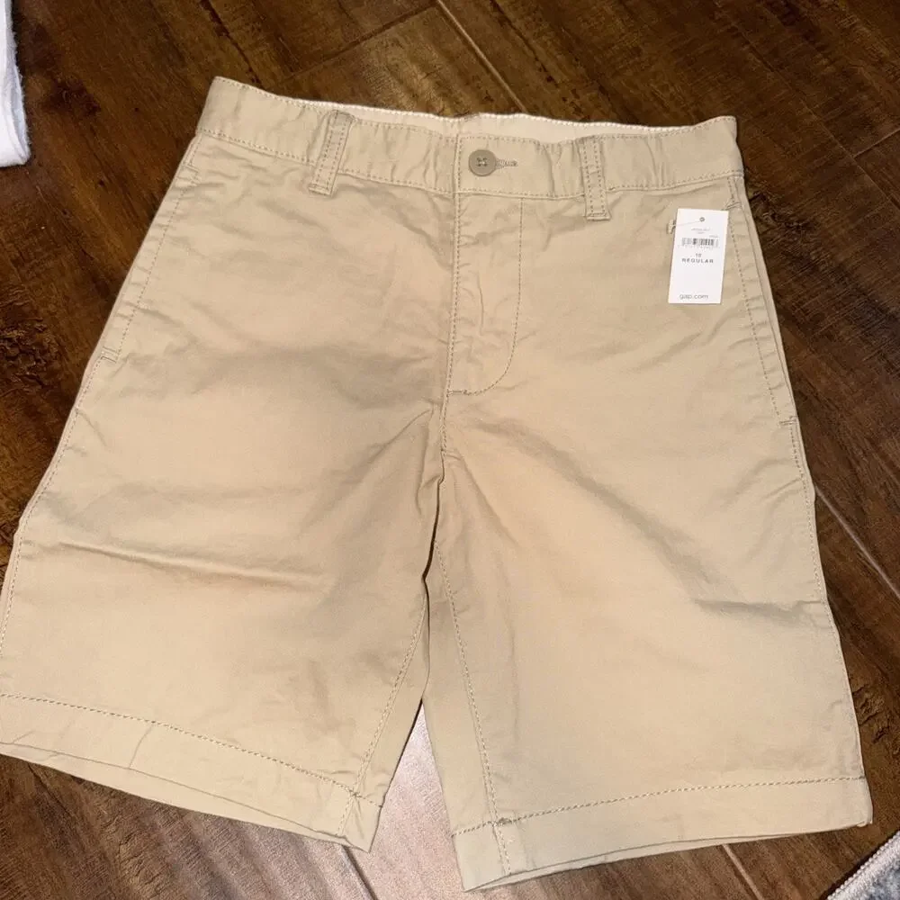 Gap Kids Boy Size 10 Regular Khaki Flat Front 7